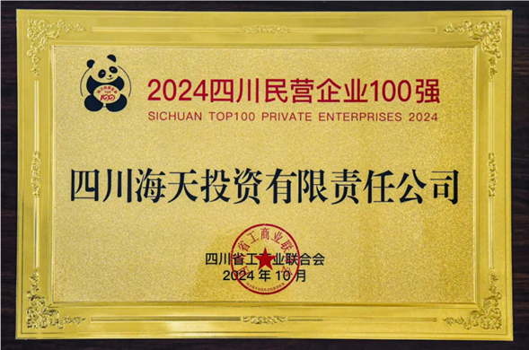 陆续五年上榜 PP王者电子投资位列2024四川民营企业100强第27位